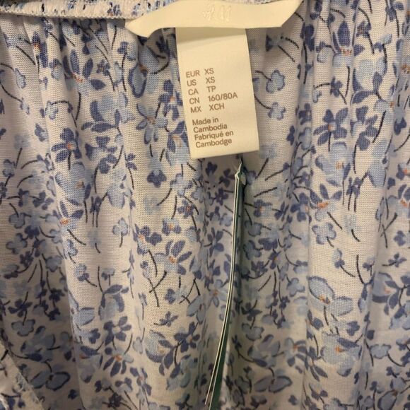 H&M Off the Shoulder Floral Print Dress NWT - Picture 5 of 8